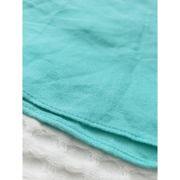 OLIVACEOUS teal low back rayon crop top M - Picture 5 of 6